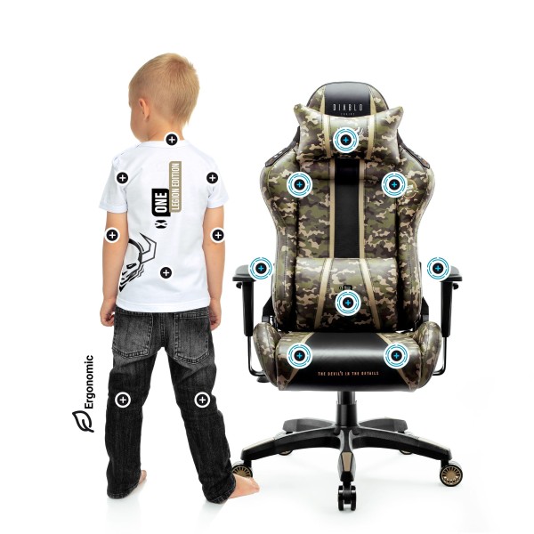 Геймерське крісло Diablo X-One 2.0 Legion Kids для дітей