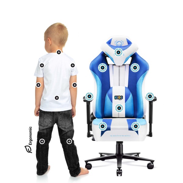 Геймерське крісло Diablo X-Player 2.0 Kids для дітей Frost White 