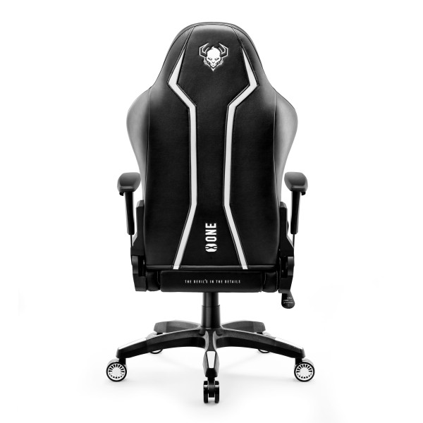 Геймерське крісло Diablo X-One 2.0King Size для високих людей чорно-біле