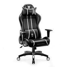 Геймерське крісло Diablo X-One 2.0King Size для високих людей чорно-біле