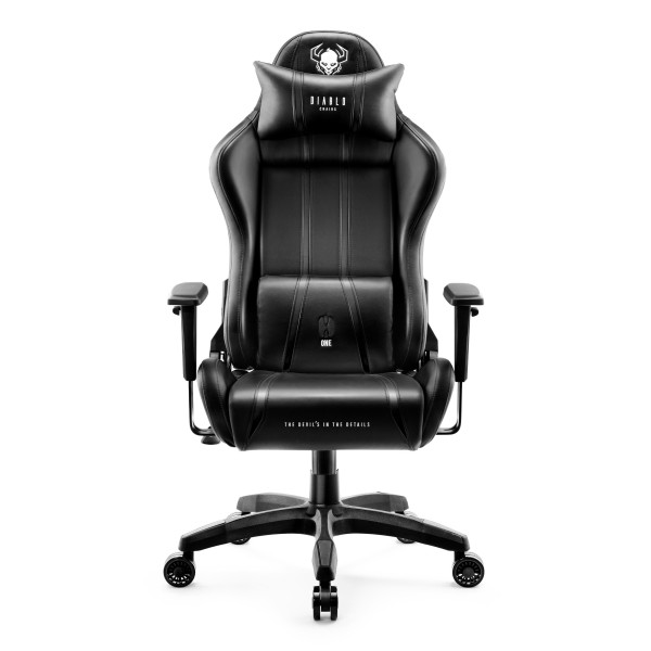 Геймерське крісло Diablo X-One 2.0King Size для високих людей чорно-чорне