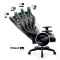 Геймерське крісло Diablo X-One 2.0King Size для високих людей чорно-чорне