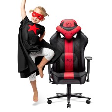Геймерське крісло Diablo X-Player 2.0 Kids для дітей малиновий-антрацит 