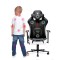 Геймерське крісло Diablo X-Player 2.0 Kids для дітей біло-чорне