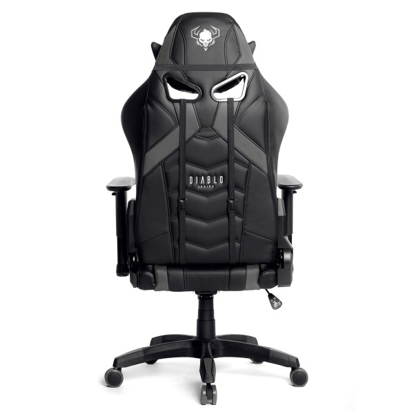 Геймерське крісло Diablo X-RayKing Size для високих людей чорно-сіре