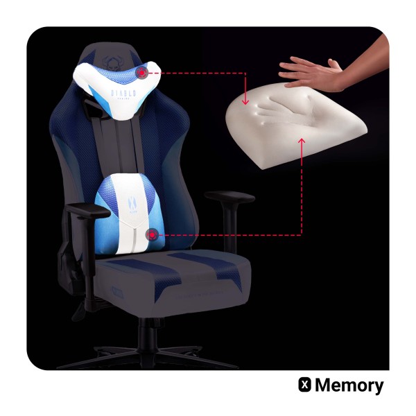 Геймерське крісло Diablo X-Player 2.0 Frost White