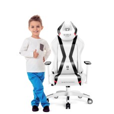 Геймерське крісло Diablo X-Horn 2.0 Kids для дітей біло-чорне