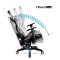 Геймерське крісло Diablo X-Horn 2.0King Size для високих людей чорно-біле