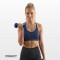 Гантель для фітнесу 1.5 кг EasyFit із вініловим покриттям синя