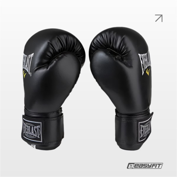 Боксерські рукавички Everlast 16 унцій (16 oz) чорні