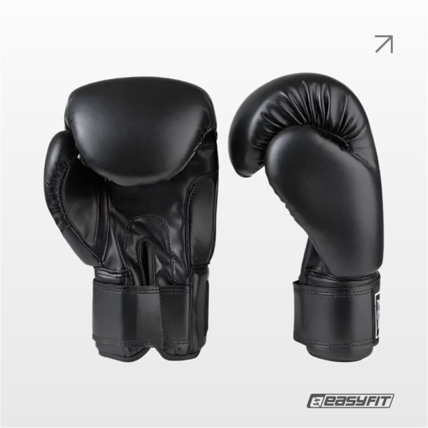 Боксерські рукавички Everlast 16 унцій (16 oz) чорні