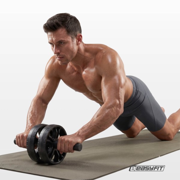Ролик для пресу EasyFit BLM подвійний чорний