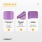 Стрічка для пілатесу EasyFit EPP 0.65 мм пурпурова