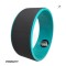 Колесо для йоги EasyFit TPE 33 см чорно-м'ятне