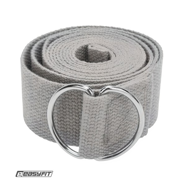 Ремінь для йоги EasyFit сірий