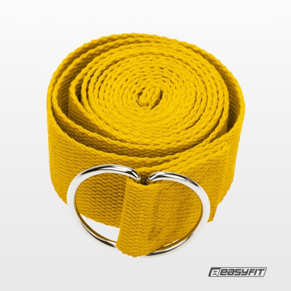Ремінь для йоги EasyFit жовтий