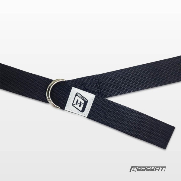 Ремень для йоги EasyFit с петлей (чорний)