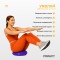 Балансувальна масажна подушка EasyFit фіолетова