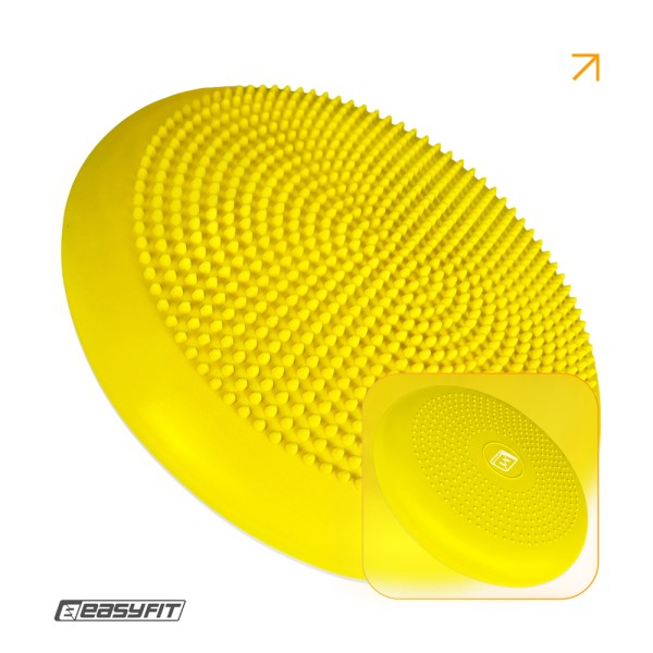 Балансувальна масажна подушка EasyFit жовта