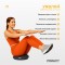 Балансувальна подушка масажна EasyFit Balance Cushion-A чорна + насос