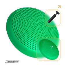 Балансувальна подушка масажна EasyFit Balance Cushion-A зелена + насос