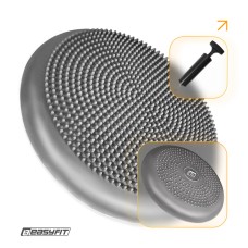 Балансувальна подушка масажна EasyFit Balance Cushion-A сіра + насос