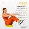 Балансувальна подушка масажна EasyFit Balance Cushion-A жовта + насос