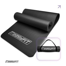 Килимок для фітнесу та йоги EasyFit NBR 10 мм Чорний