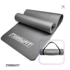 Килимок для фітнесу та йоги EasyFit NBR 10 мм Сірий