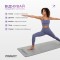 Килимок для йоги та фітнесу EasyFit TPE+TC 6мм двошаровий сірий-чорний