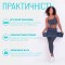 Килимок для йоги та фітнеса EasyFit TPE+TC 6мм двошаровий + Чохол синій з блакитним