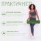Килимок для йоги та фітнеса EasyFit TPE+TC 6мм двошаровий + Чохол зелений з чорним