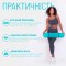 Килимок для йоги та фітнесу EasyFit TPE+TC 6 мм двошаровий + Чохол м'ятний-чорний
