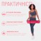 Килимок для йоги та фітнеса EasyFit TPE+TC 6мм двошаровий + Чохол рожевий з св.рожевим