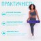 Килимок для йоги та фітнеса EasyFit TPE+TC 6мм двошаровий + Чохол бузковий з св.бузковим