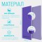 Килимок для йоги та фітнеса EasyFit TPE+TC 6мм двошаровий + Чохол бузковий з св.бузковим