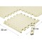 Татамі мат EasyFit 8 шт (30х30х1 см) хвіст ластівки білий