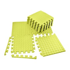 Татамі мат EasyFit 8 шт (30х30х1 см) хвіст ластівки жовтий