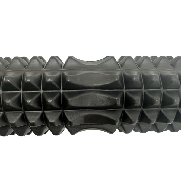 Масажний ролик EasyFit Grid Roller 45 см v.2.2 Чорний
