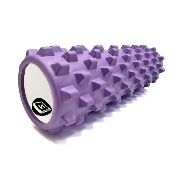 Масажний ролик EasyFit Grid Roller PRO 45 см Фіолетовий