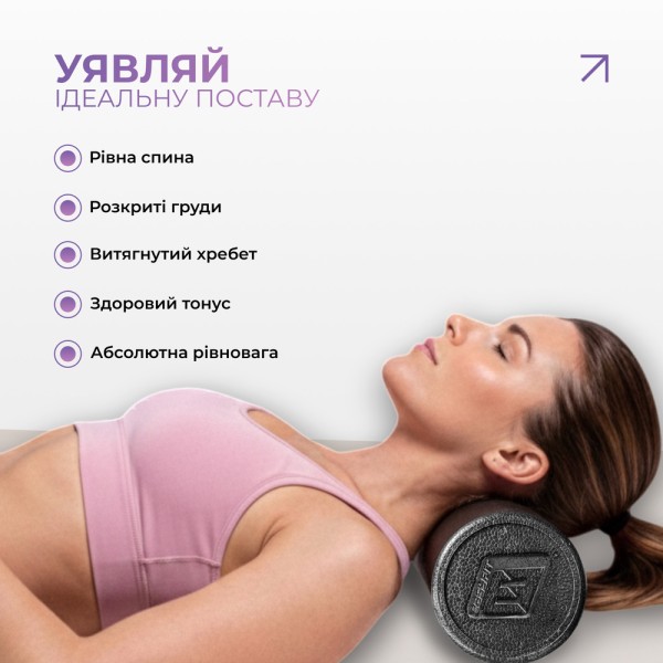 Масажний ролик EasyFit PolyFoam Roller EPP 90 см