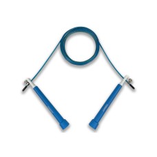 Швидкісна скакалка EasyFit Speed Cable Rope 3 м для схуднення, синя