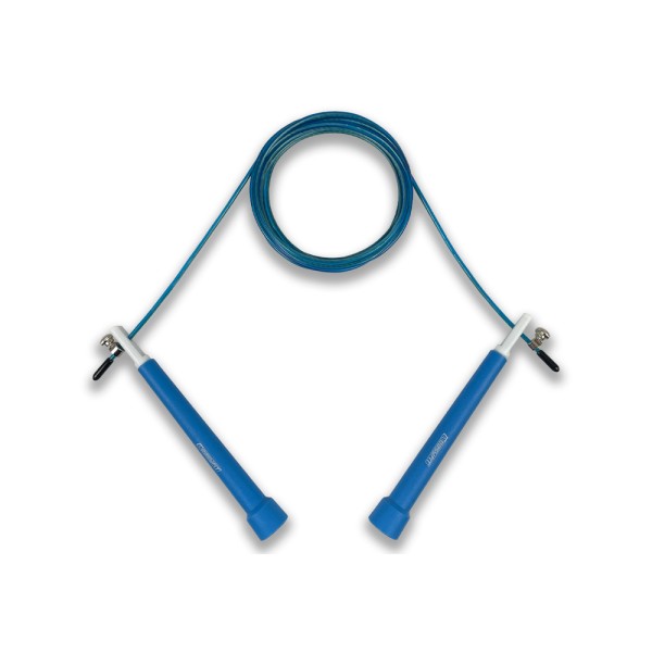 Швидкісна скакалка EasyFit Speed Cable Rope 3 м для схуднення, синя