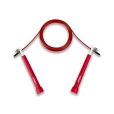 Швидкісна скакалка EasyFit Speed Cable Rope 3 м зі стальним тросом червона