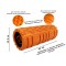 Масажний ролик EasyFit Solid Roller v.1.1s 33 см помаранчевий