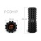 Масажний ролик EasyFit Solid Roller v.1.2s 33х13 см чорний