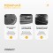 Балансувальна платформа EasyFit BOSU 60 см чорна
