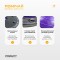Балансувальна платформа EasyFit BOSU 60 см Фіолетовий