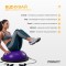 Балансувальна платформа EasyFit BOSU 60 см Фіолетовий