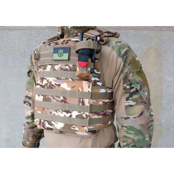 Плитоноска Pantsyr-2 (тактичний військовий жилет, бронежилет MOLLE) Multicam Arid